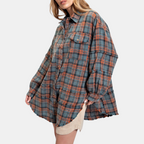 Willow Raw-Hem Flannel Shirt