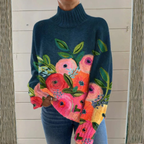 Alice Floral Turtleneck Sweater
