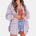 Willow Raw-Hem Flannel Shirt