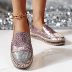 Lumi Glitter Platform Slip-On Sneakers