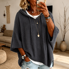 Heidi Hooded Poncho Sweater