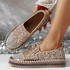 Lumi Glitter Platform Slip-On Sneakers