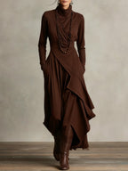 Genevieve Turtleneck Maxi Dress