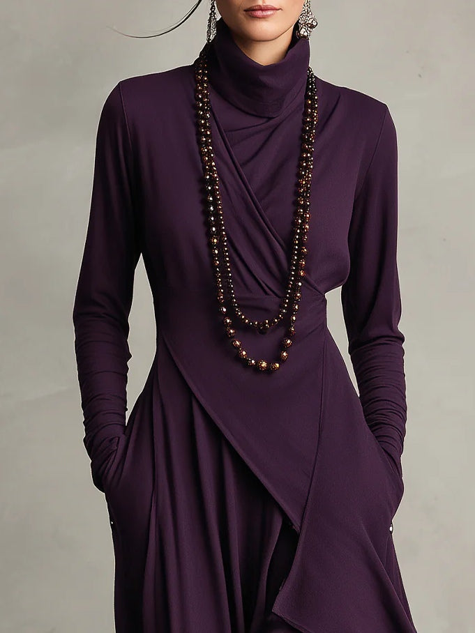 Genevieve Turtleneck Maxi Dress