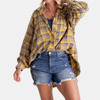 Willow Raw-Hem Flannel Shirt