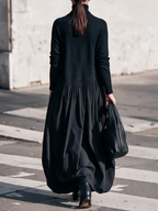 Nora High Neck Pocket Maxi Dress