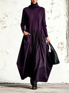 Nora High Neck Pocket Maxi Dress