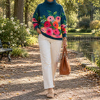 Alice Floral Turtleneck Sweater