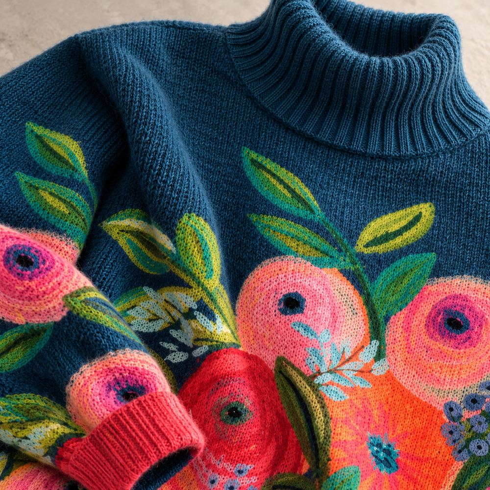 Alice Floral Turtleneck Sweater