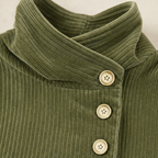 Cora Asymmetric Corduroy Top