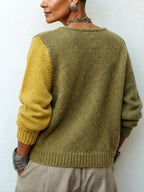 Margaux Asymmetric Colorblock Sweater