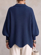 Isadora Oversized Collar Cardigan