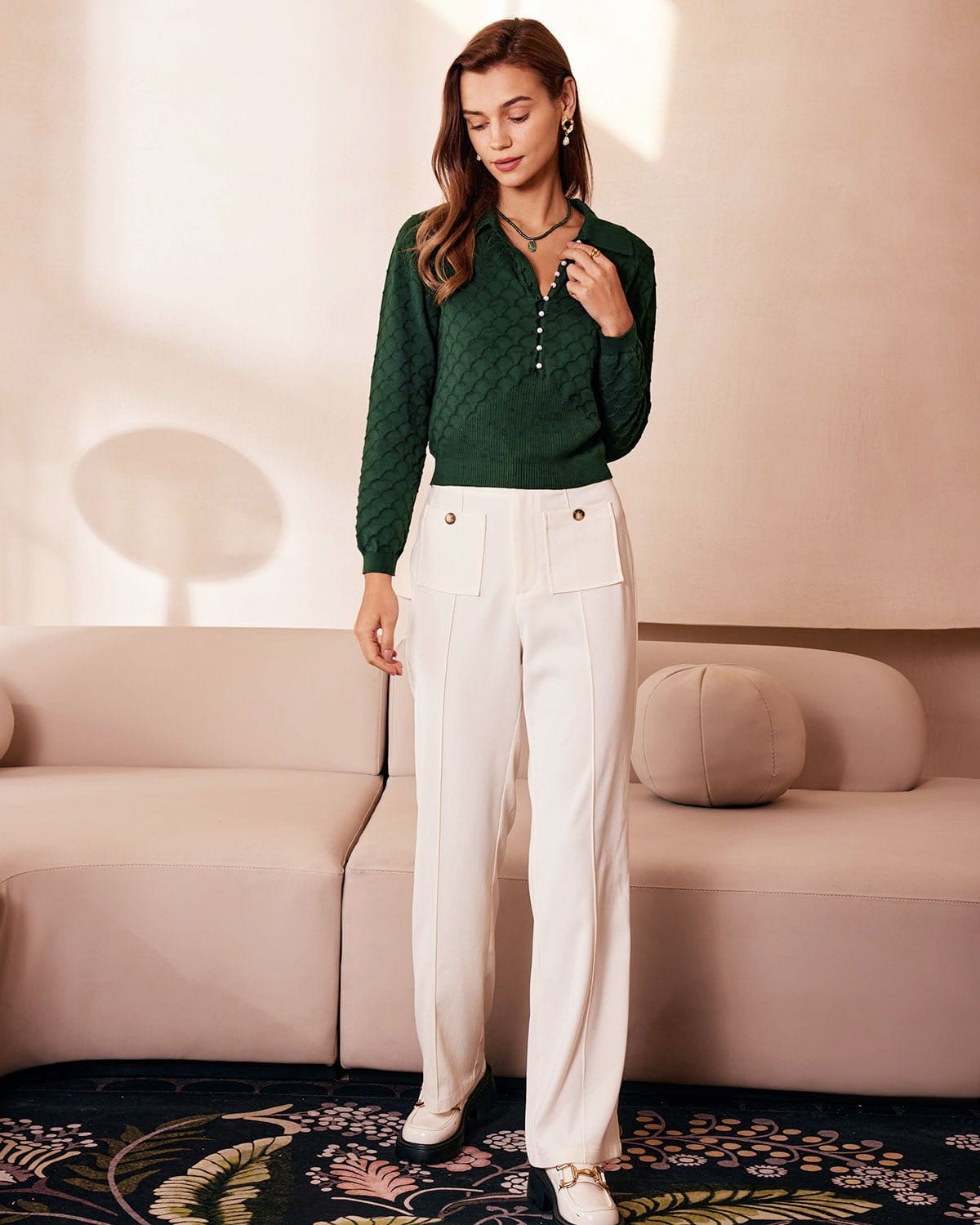 Vivienne Textured Knit Top