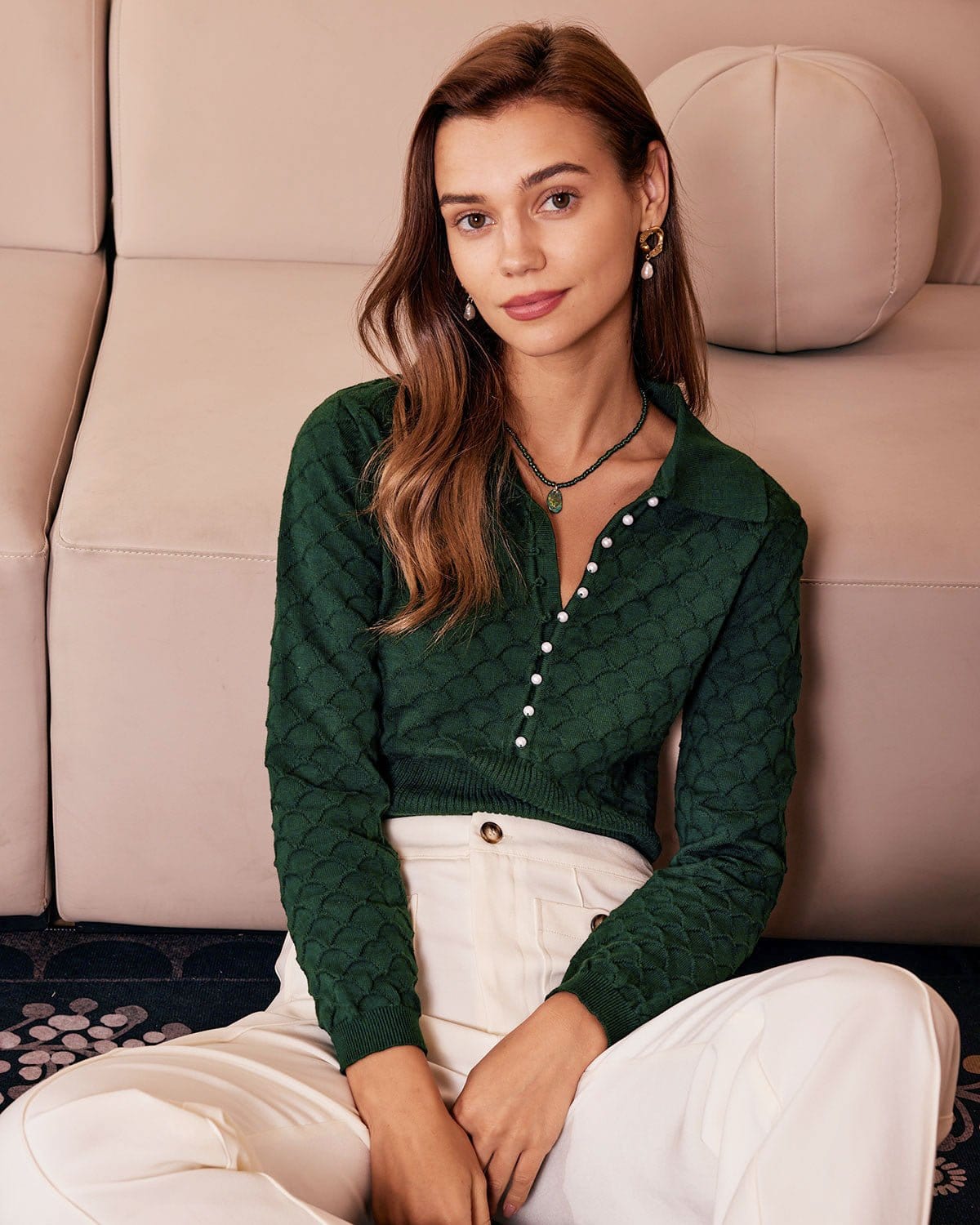 Vivienne Textured Knit Top